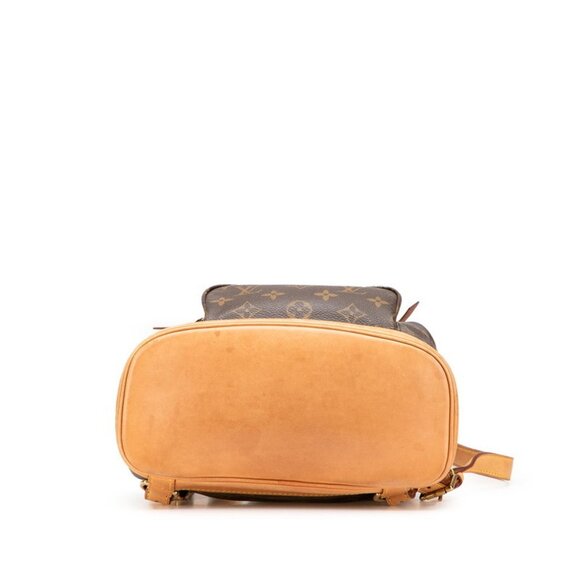 LOUIS VUITTON Authentic Brown Monogram Leather Backpack main image 5